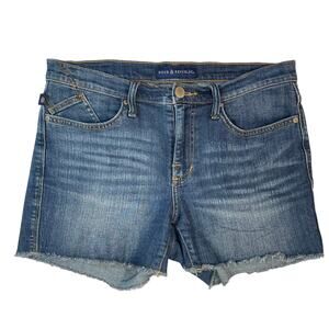 Y2K Rock & Republic Hula Denim Shorts Womens 10 Low Rise Festival Cutoff